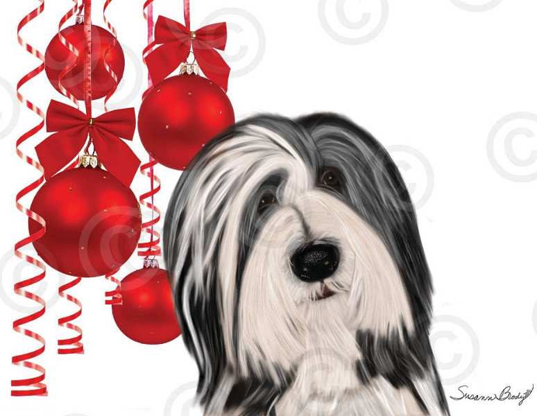 No. 40-3 Christmas card-white background
