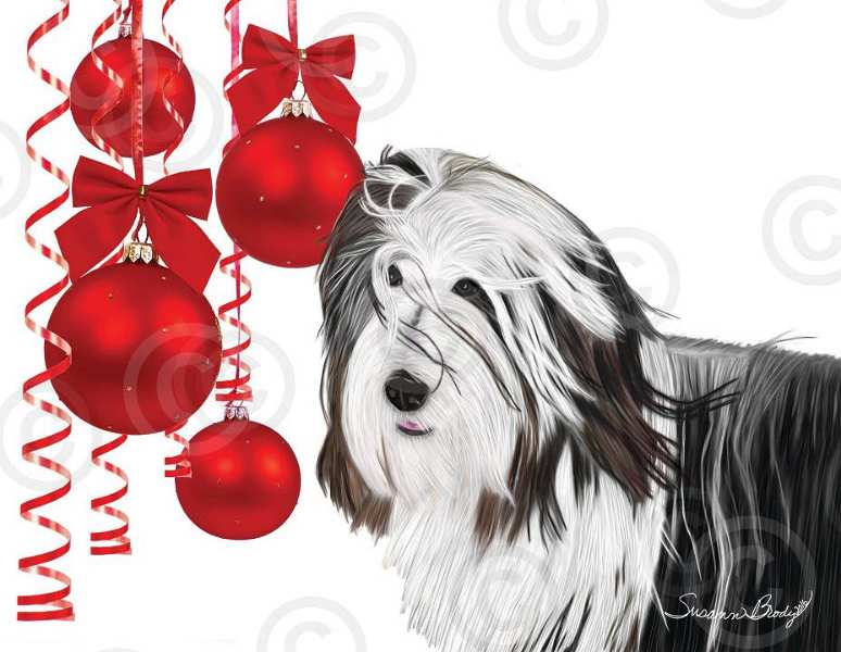 No. 41-5 Christmas card-white background