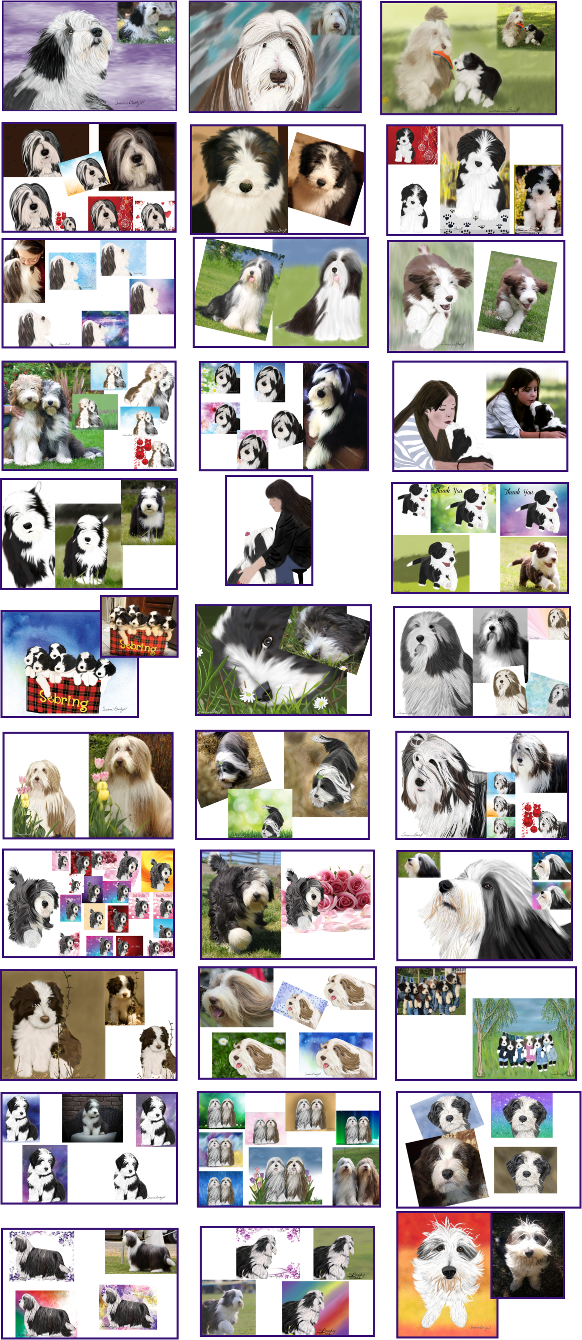 BeardieArt-Bearded Collie Artwork