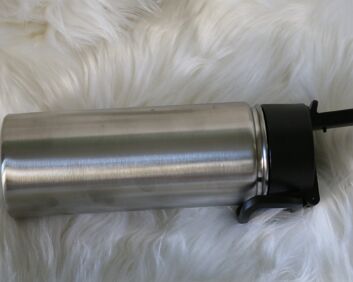 18oz stainless steel sports cup, sideways view, double wall-vacuum seal insulation, BPA free
